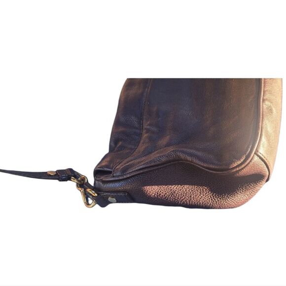 MARC by Marc Jacobs brown plum burgundy med pebbled leather crossbody purse bag - Picture 3 of 8